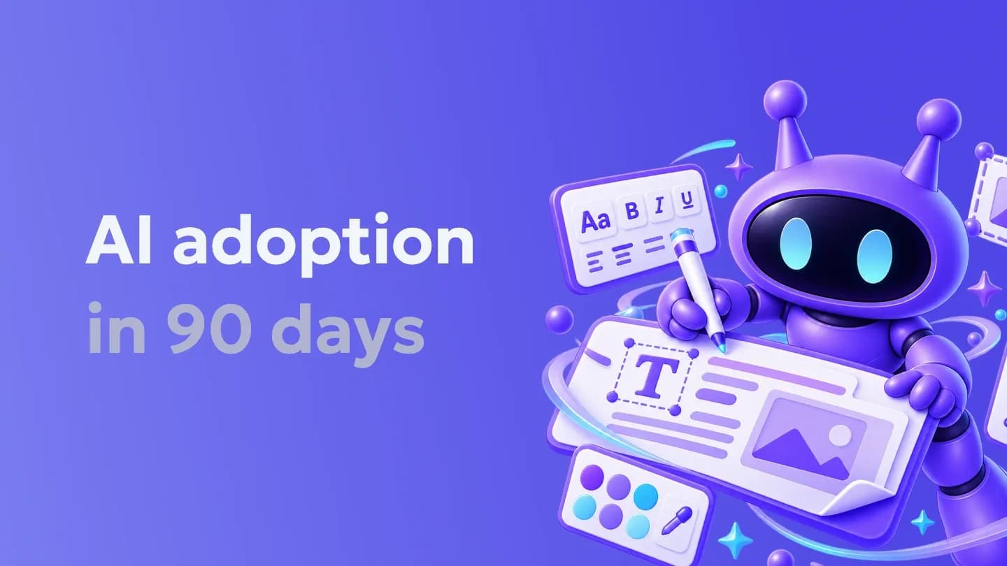 AI adoption in 90 days — Waibee blog cover